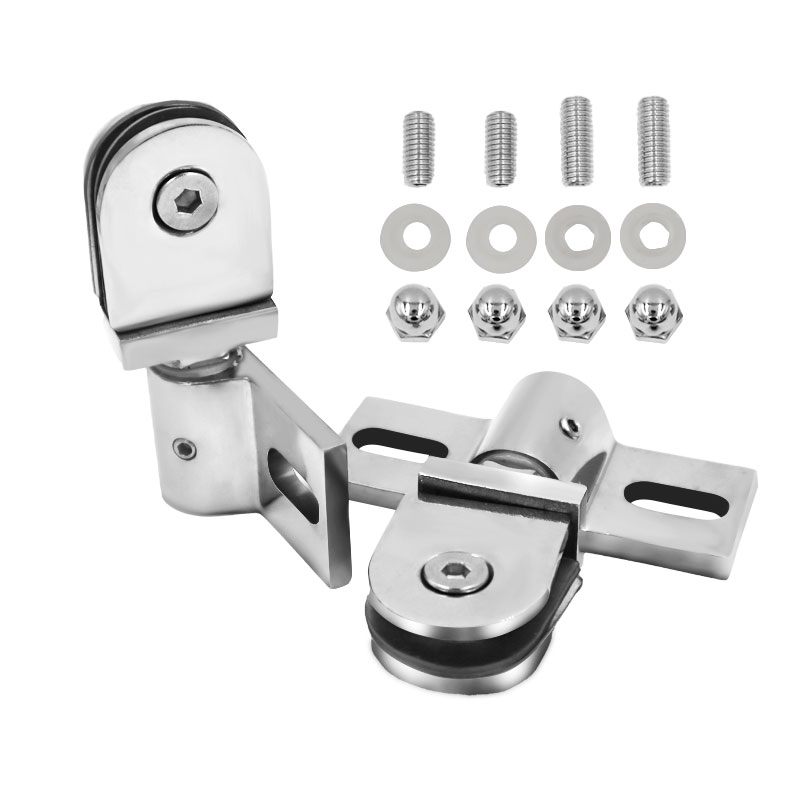Петля-фиксатор для стеклянных  – обзор и цена Glass Door Hinge